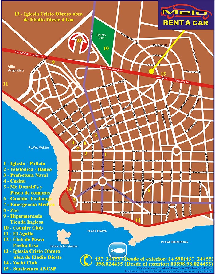 Plano Ubicacion - Melo Rent a Car